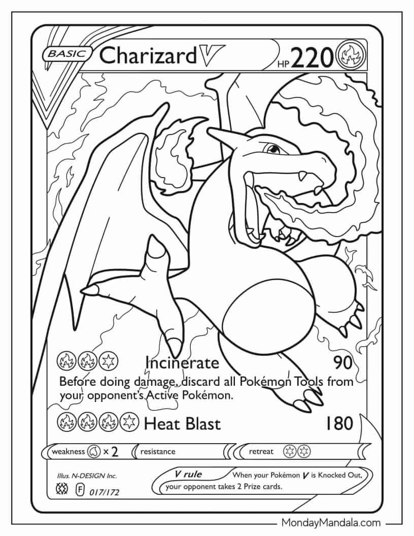 26 Charizard Coloring Pages Free PDF Printables 