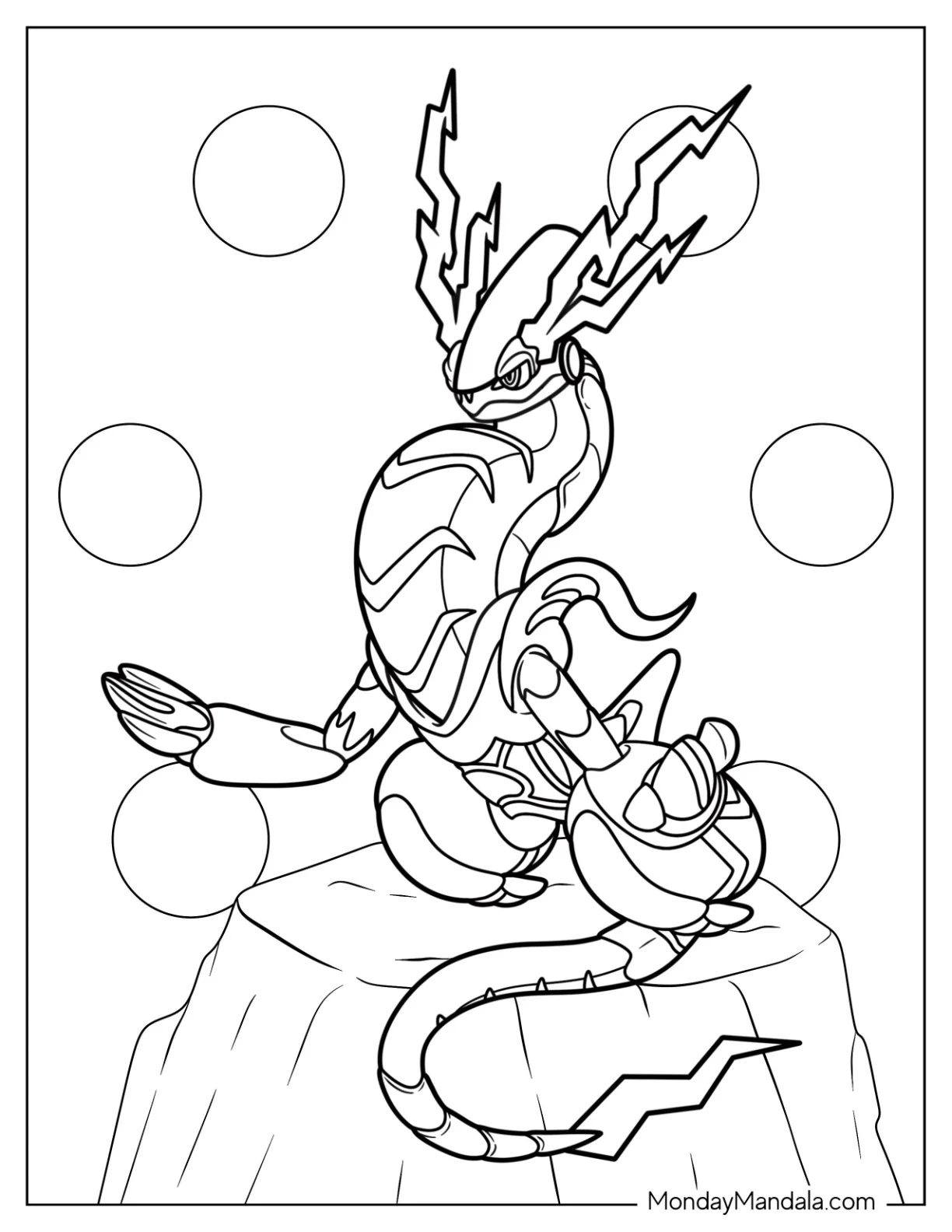 coloring pages of legendary pokemon