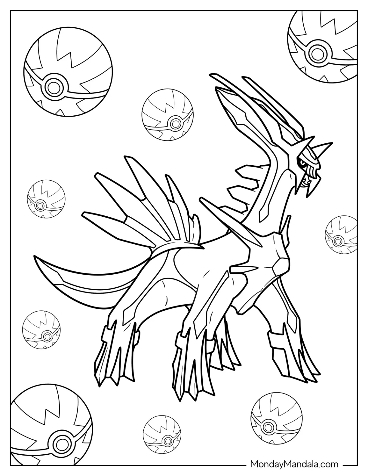 legendary coloring pages pokemon