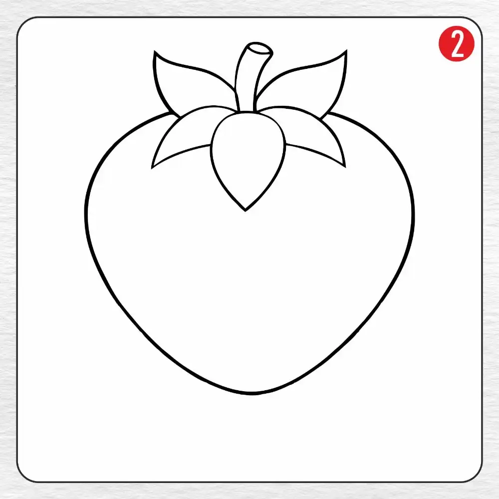 coloring picture of a strawberry