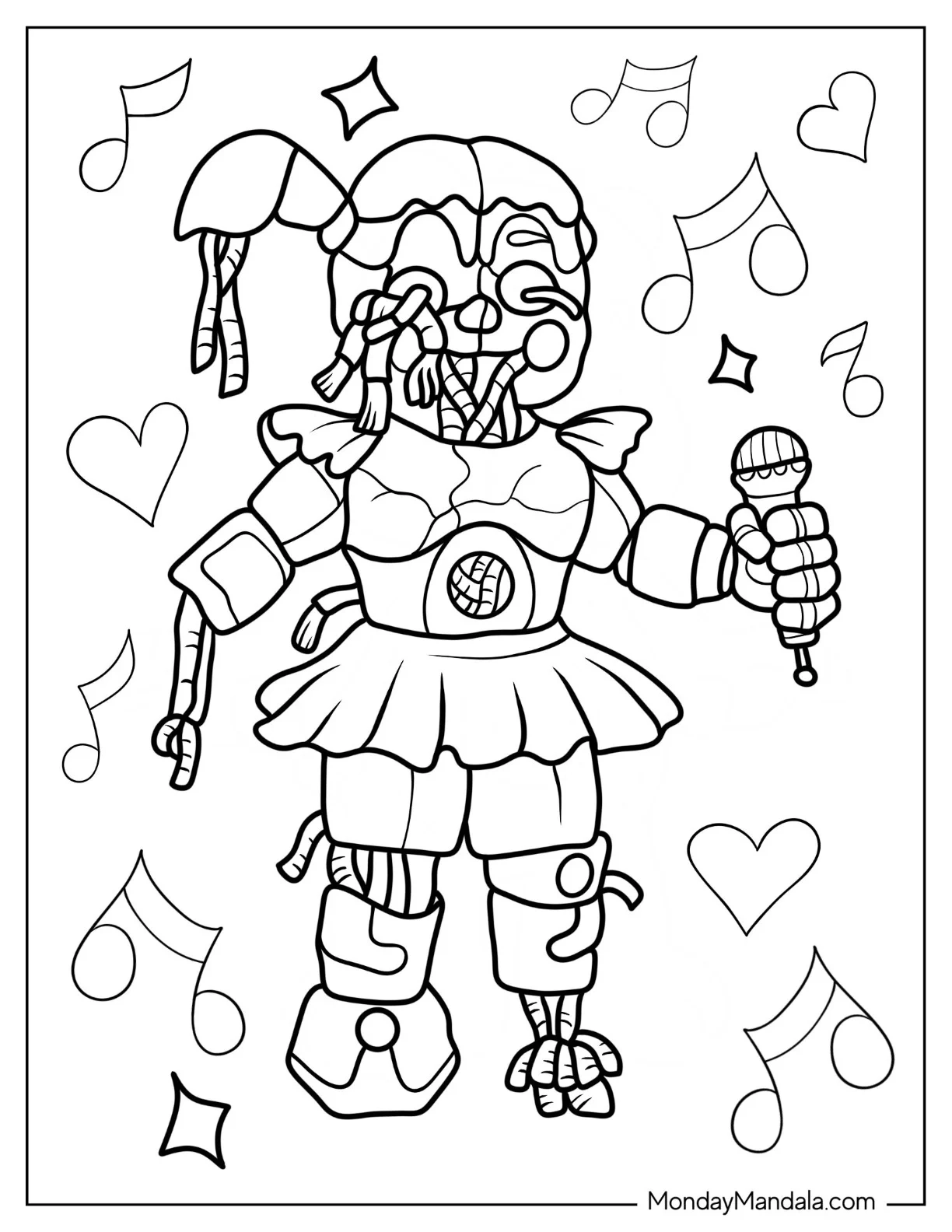 28 Five Nights At Freddie s Coloring Pages Free PDF Printables 
