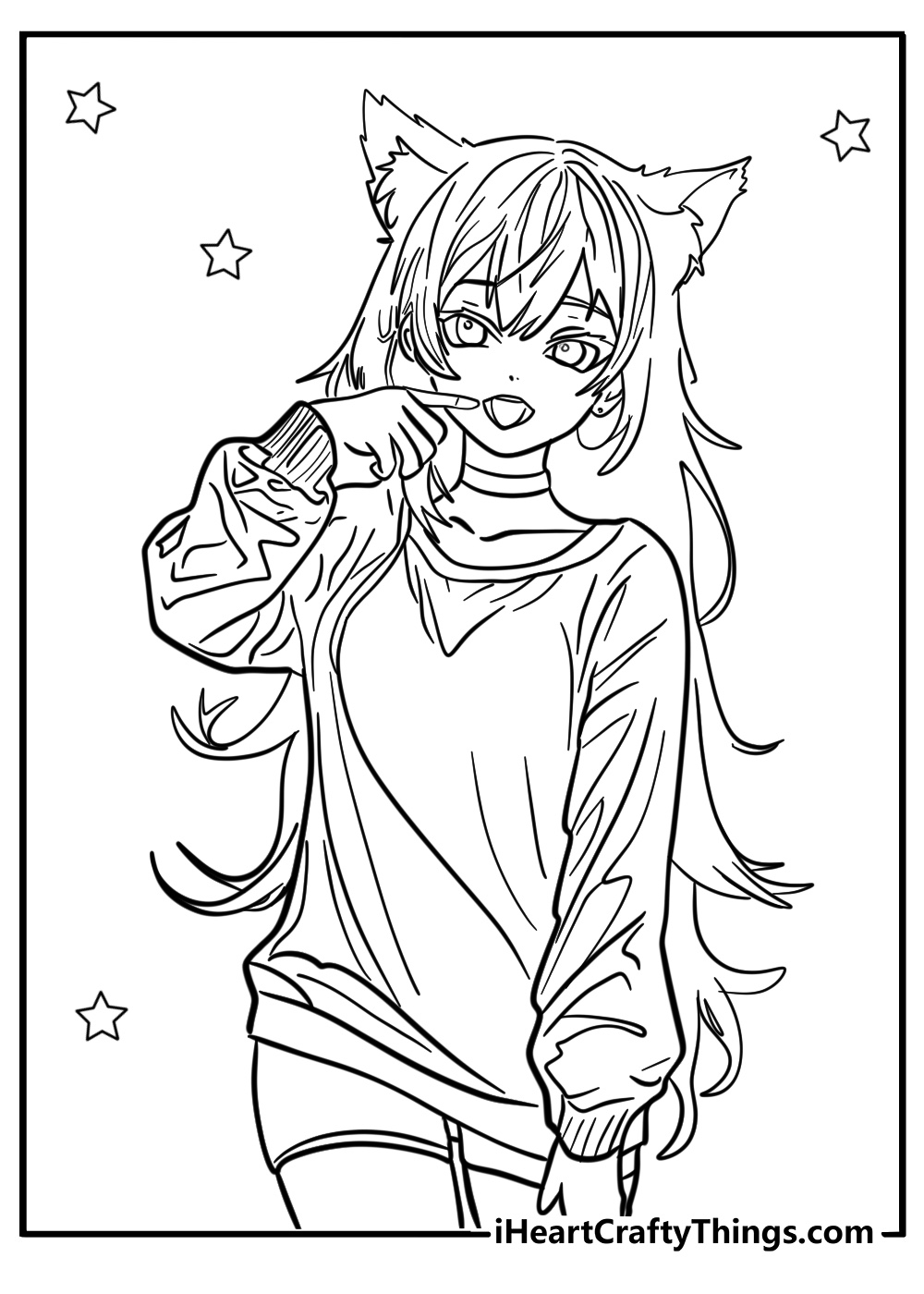 28 New Anime Girl Coloring Pages 100 Free To Print 