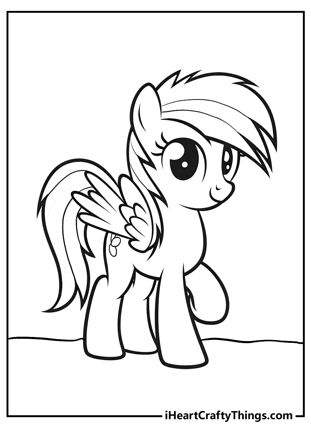 30 Free Rainbow Dash Coloring Pages Printable PDF Sheets 