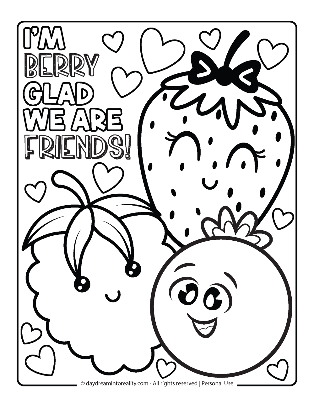 valentine's day coloring page