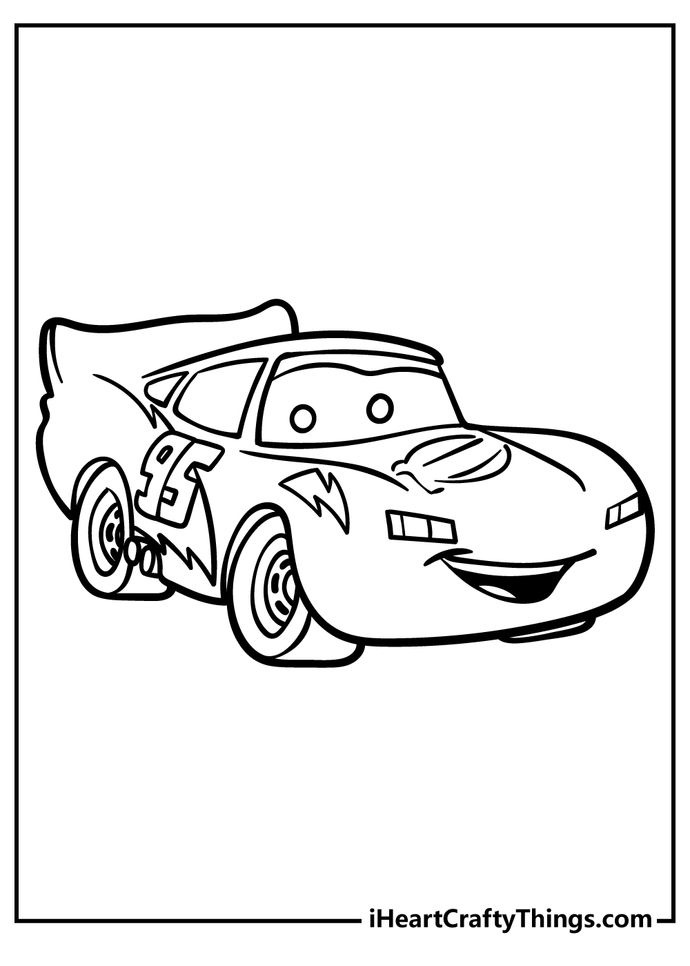 cars lightning mcqueen coloring pages