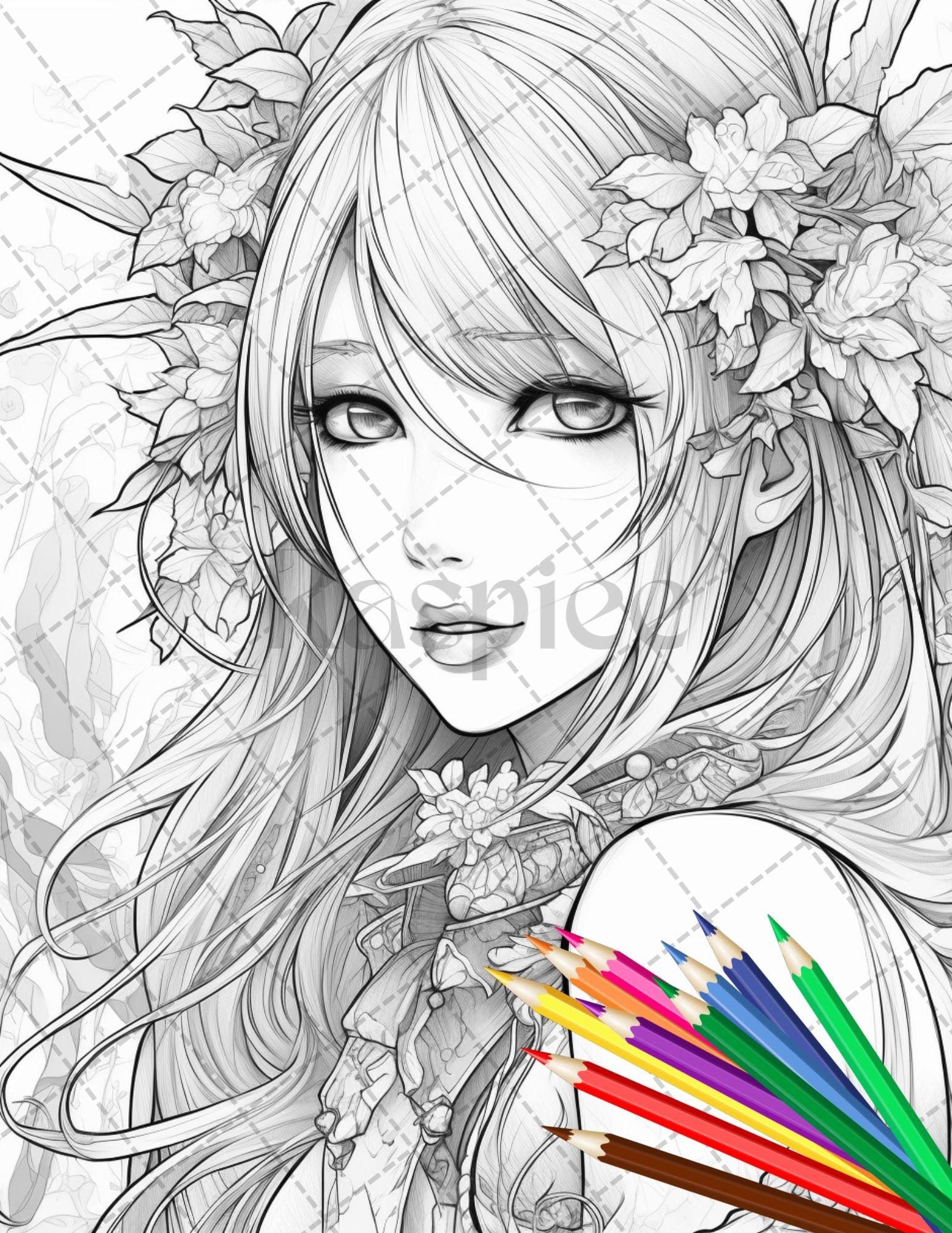 32 Anime Fairy Girl Printable Coloring Pages For Adults Cute Fairy Gr RASPIEE 32 Anime Fairy Girl Printable Coloring Pages For Adults Cute Fairy Gr RASPIEE
