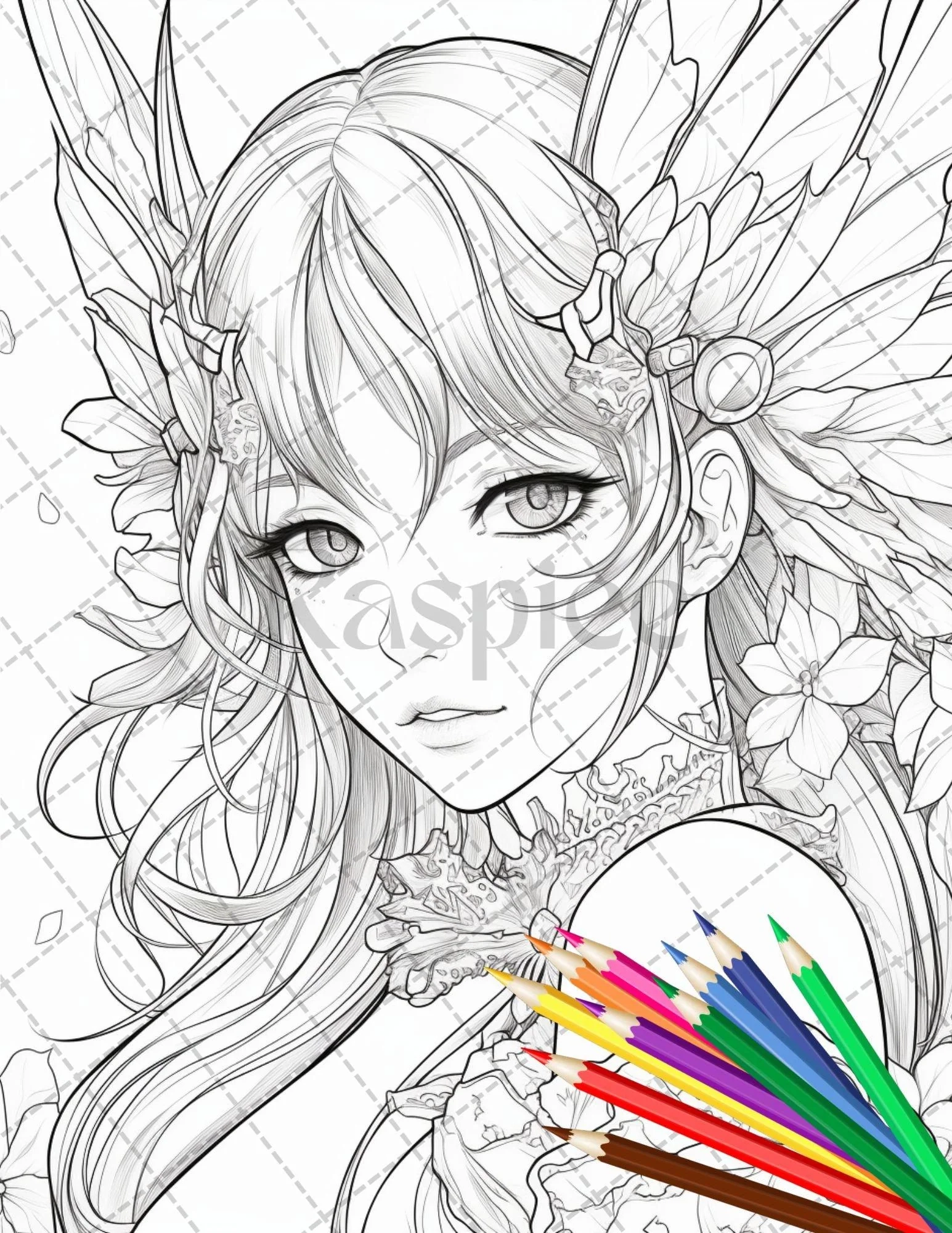 32 Anime Fairy Girl Printable Coloring Pages For Adults Cute Fairy Gr RASPIEE 32 Anime Fairy Girl Printable Coloring Pages For Adults Cute Fairy Gr RASPIEE