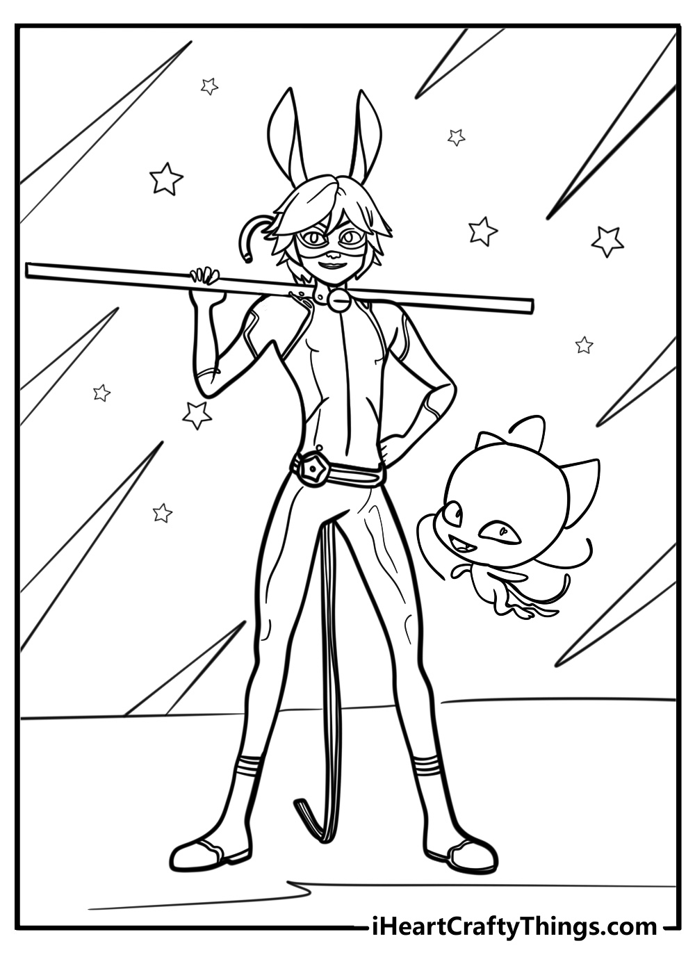 ladybug cat noir coloring pages