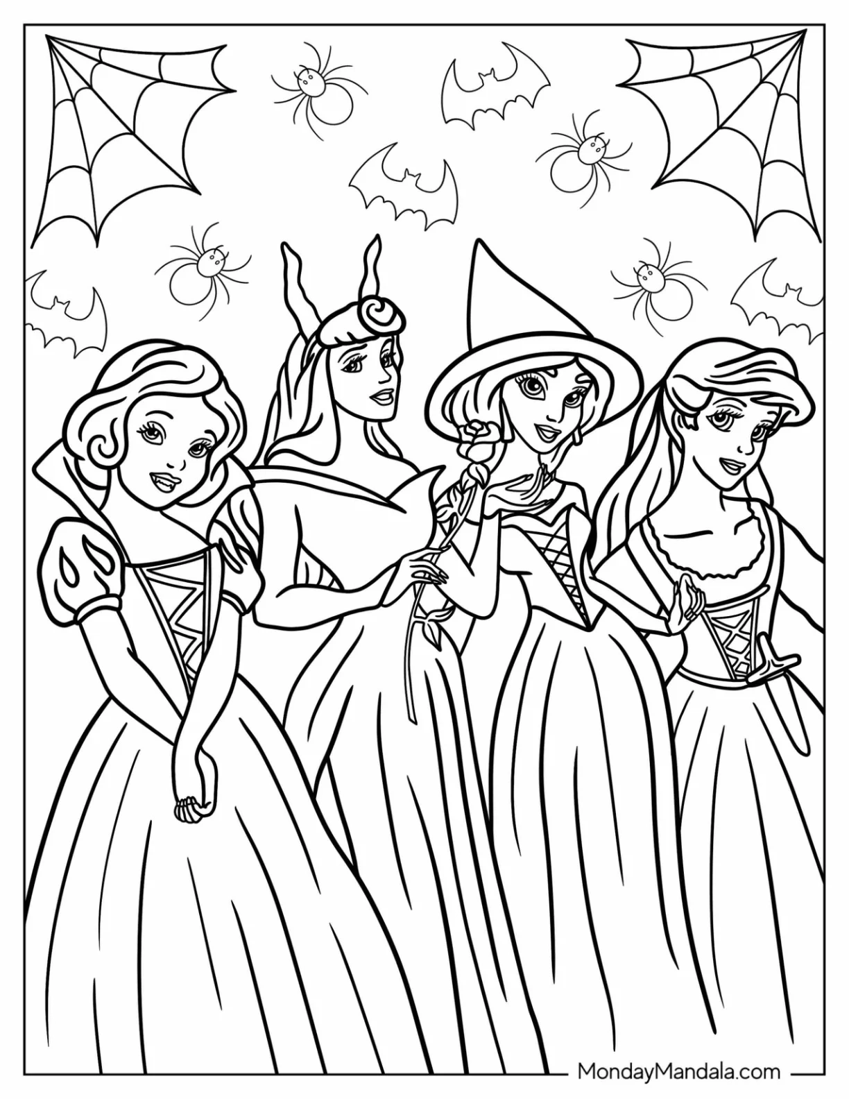 33 Disney Halloween Coloring Pages Free PDF Printables 