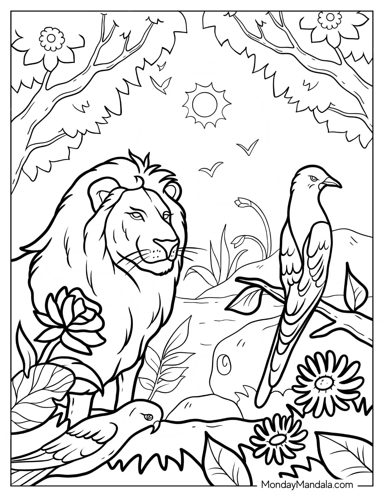 33 Jungle Coloring Pages Free PDF Printables 