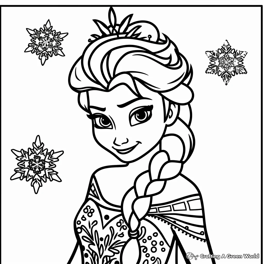 princess elsa coloring pages