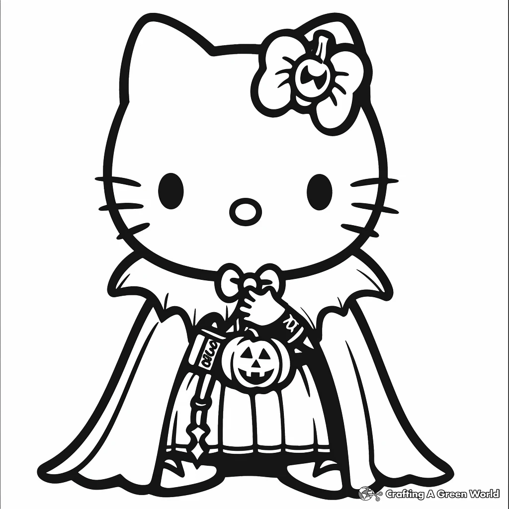 hello kitty princess coloring pages
