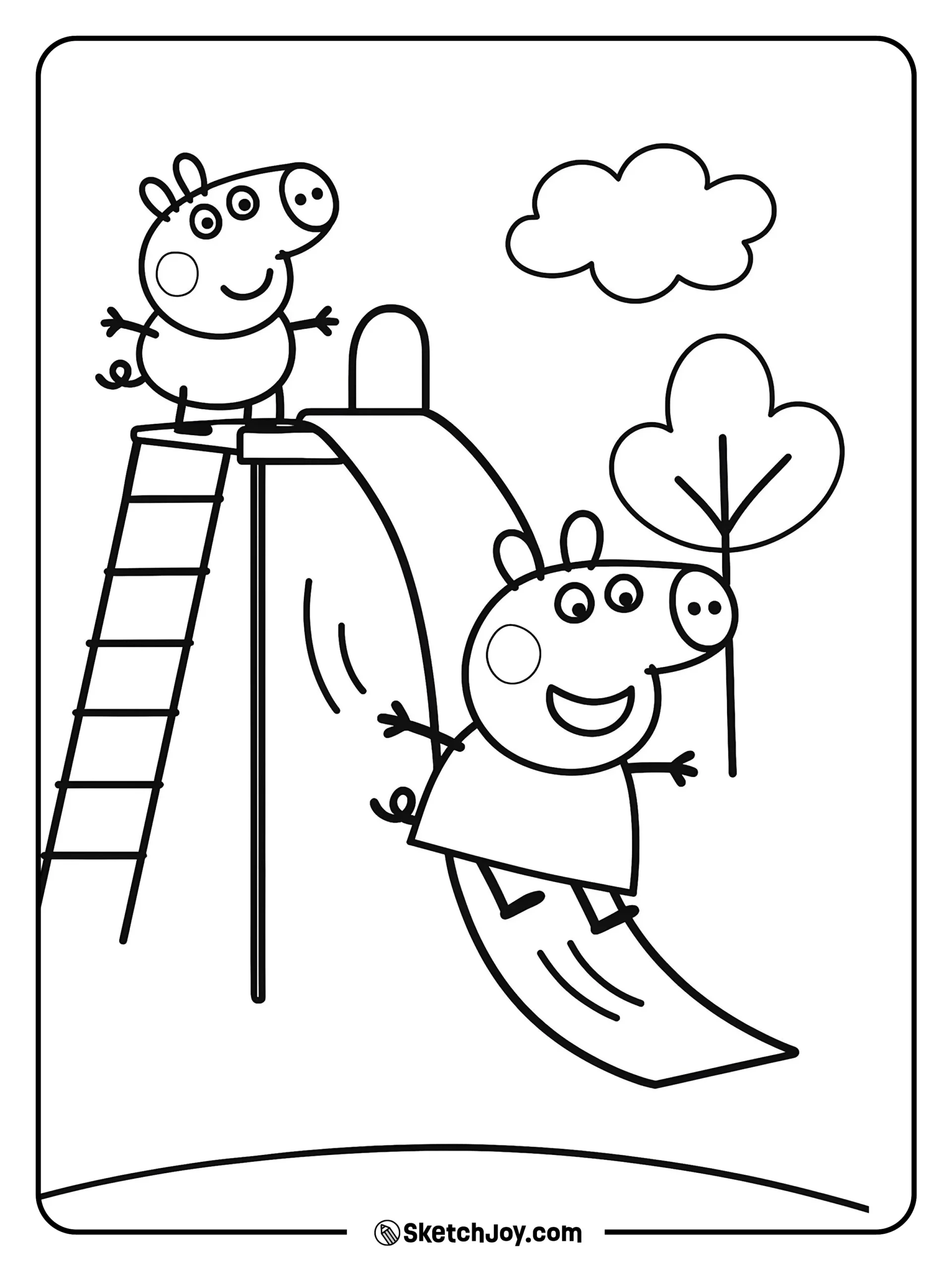 35 Peppa Pig Coloring Pages Free Printable PDFs