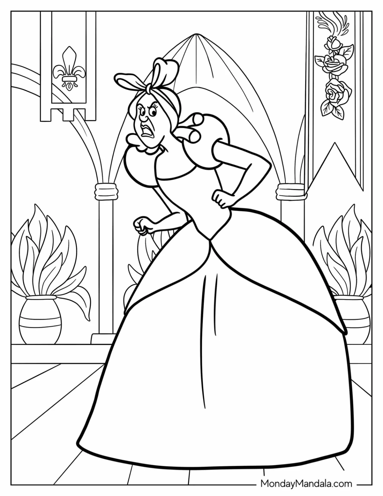 36 Cinderella Coloring Pages Free PDF Printables 