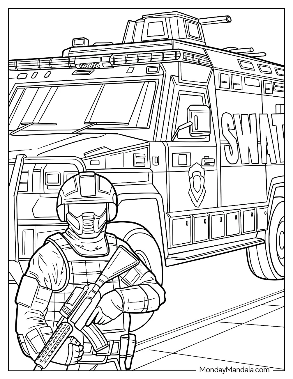 36 Police Car Coloring Pages Free PDF Printables 