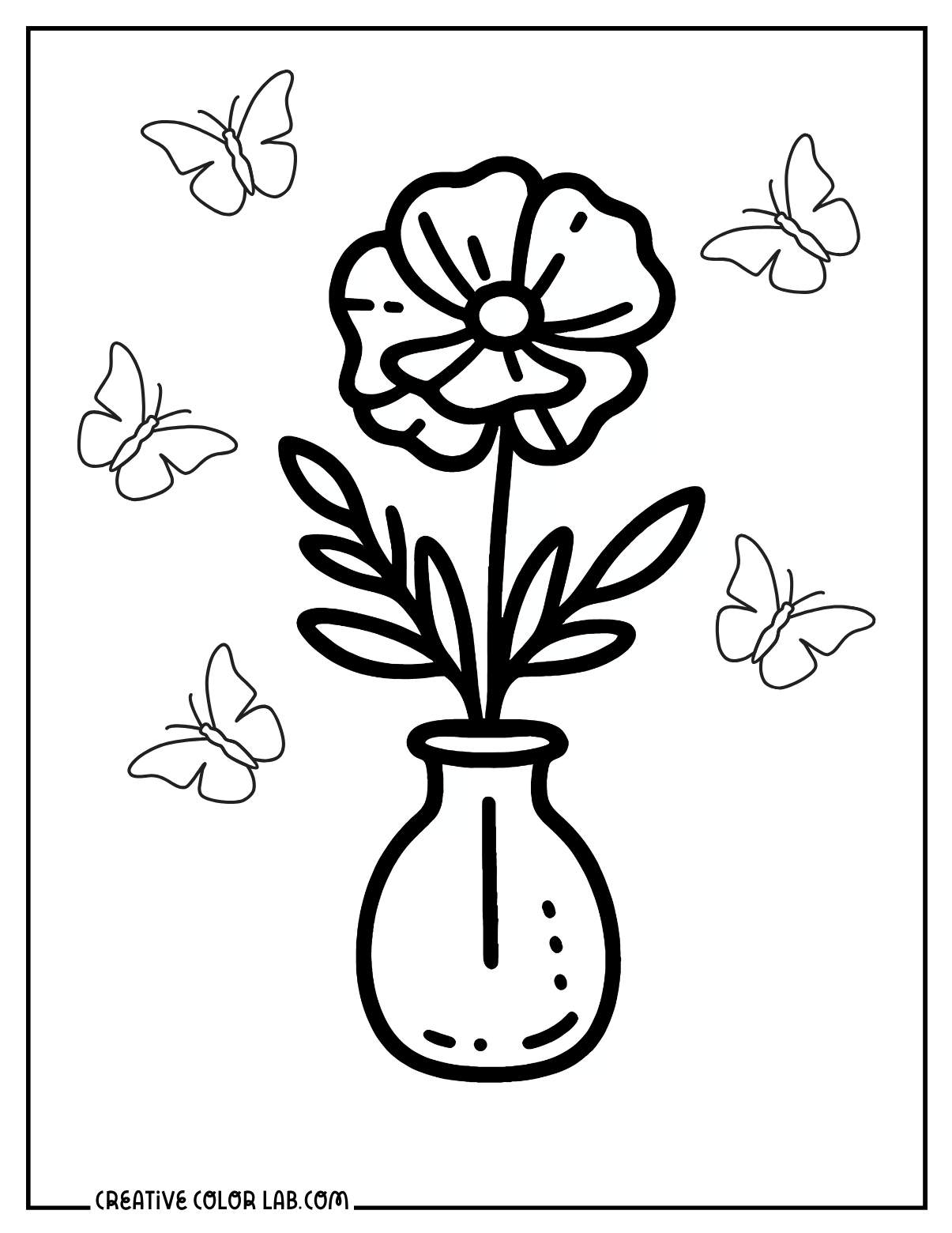 37 Flower Coloring Pages Free Printable PDFs