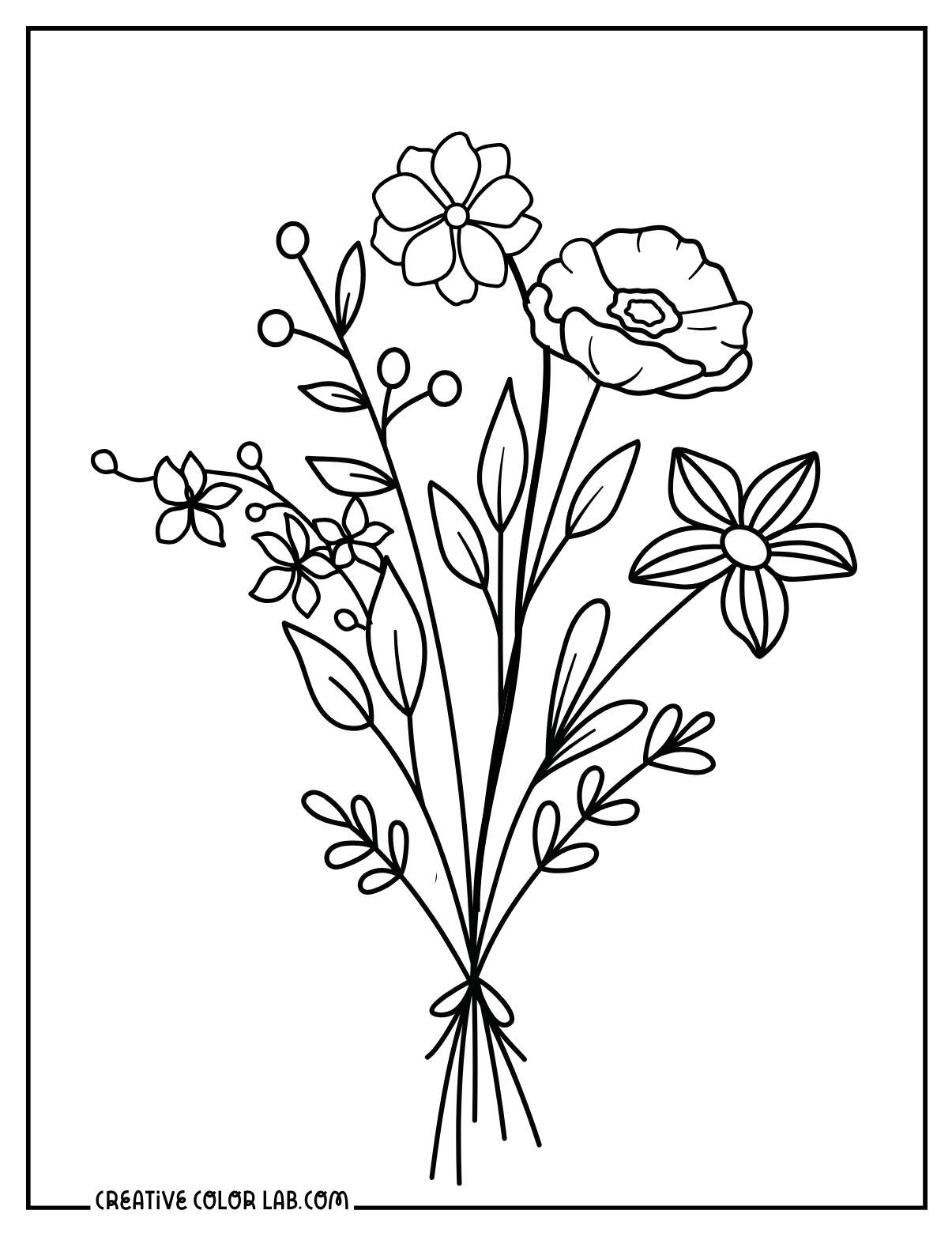 free printable coloring pages flowers