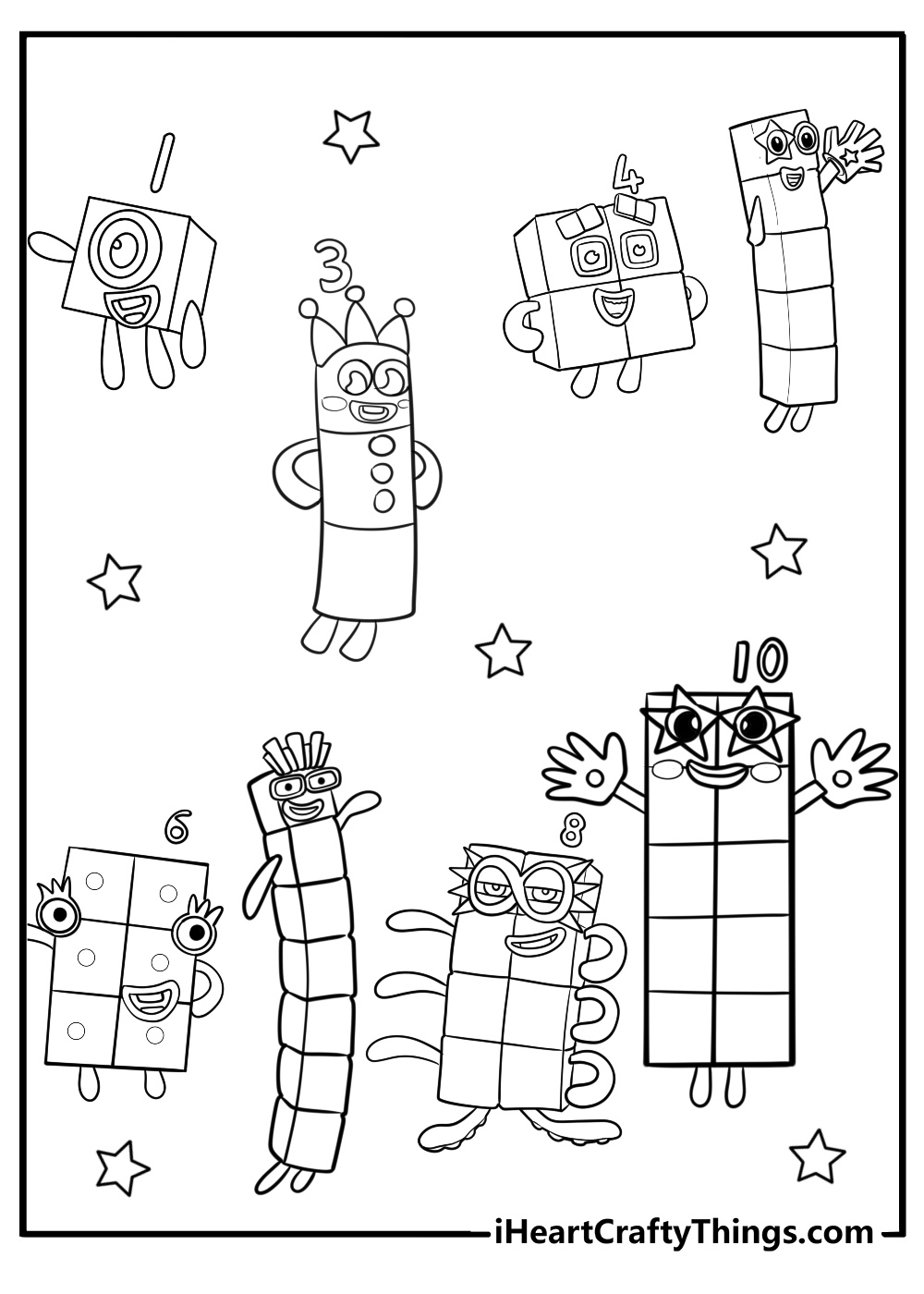 number blocks coloring pages number blocks coloring pages