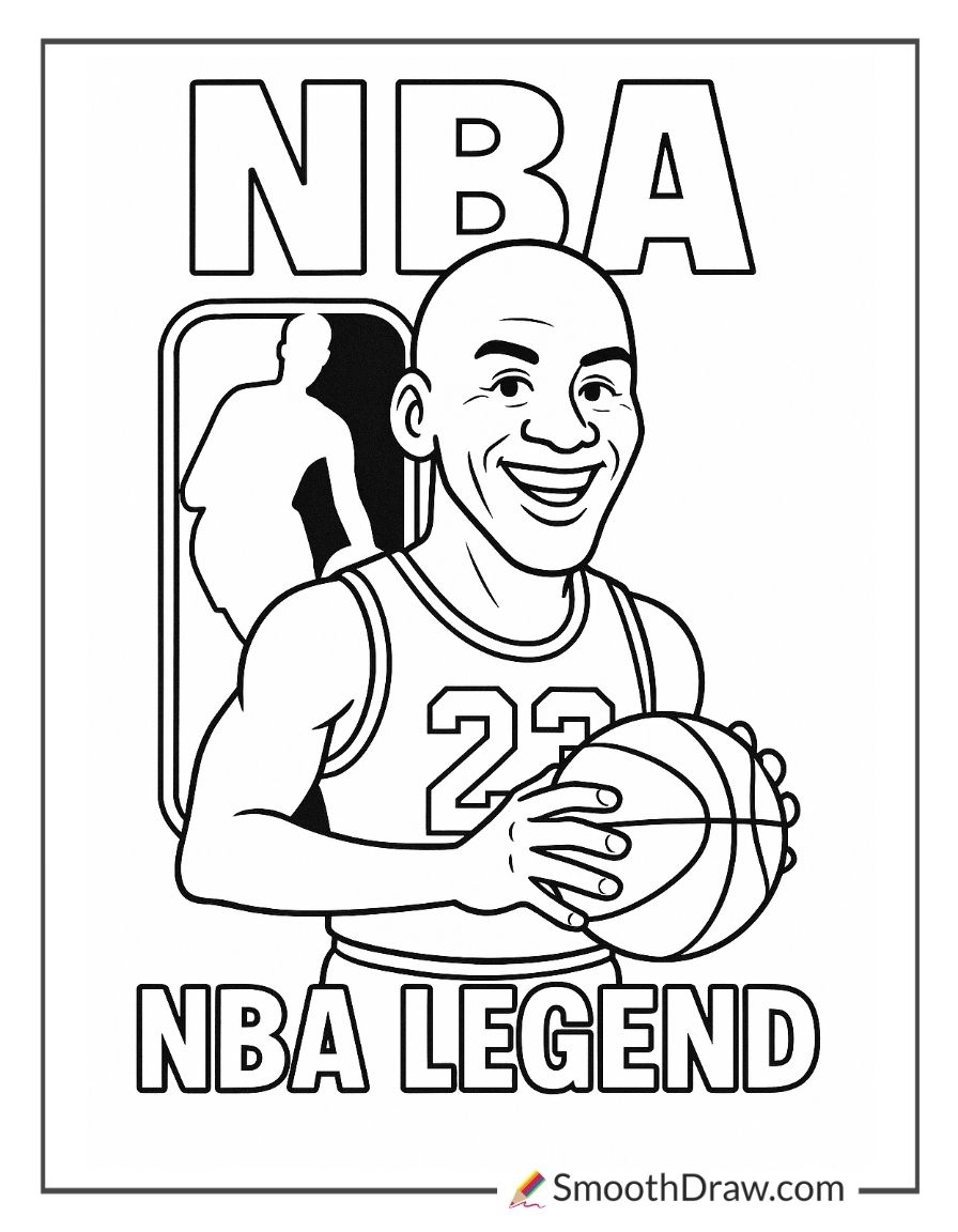38 NBA Coloring Pages Free Printable Downloads