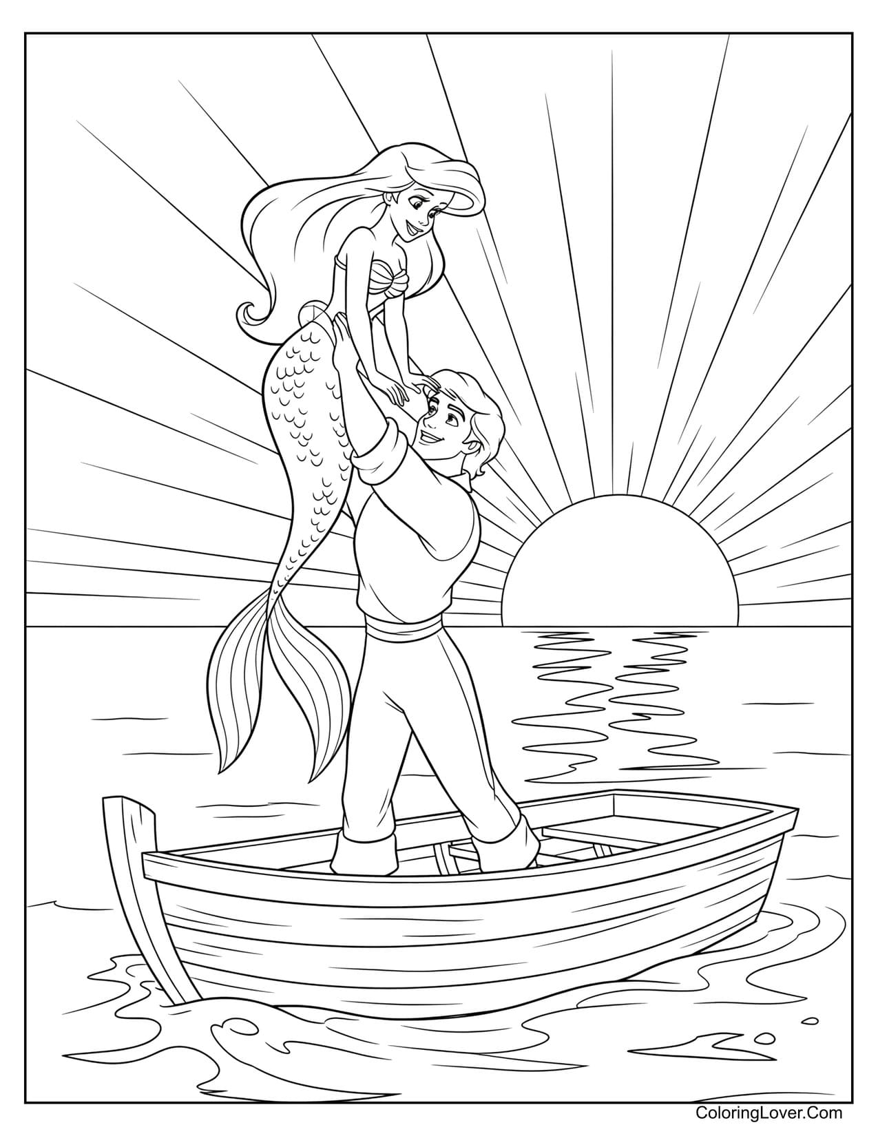 little mermaid color pages little mermaid color pages