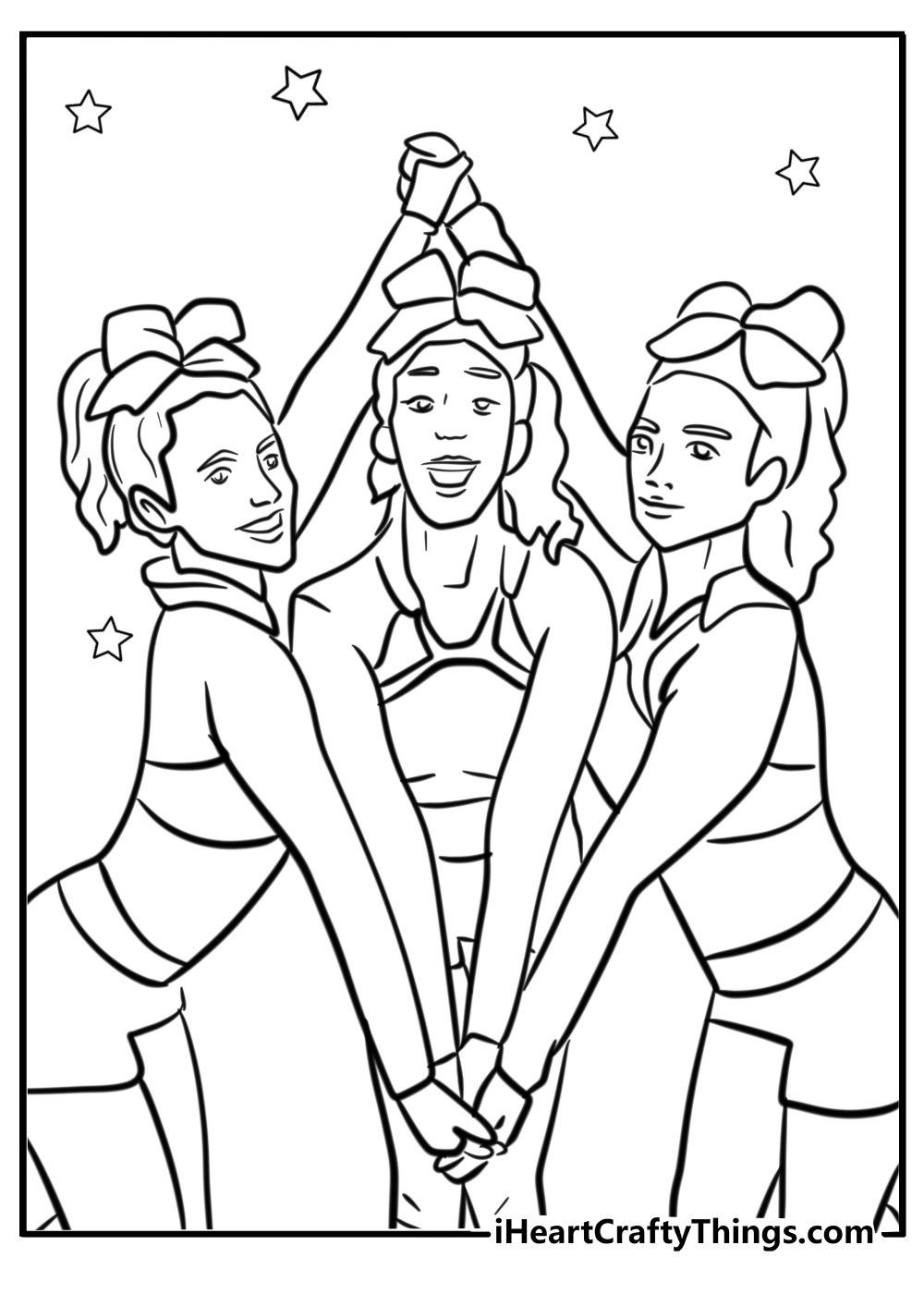 coloring pages for cheerleading