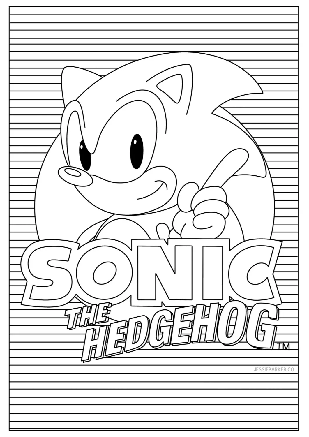 40 Free Sonic The Hedgehog Colouring Pages PDF Printables Jessie Parker