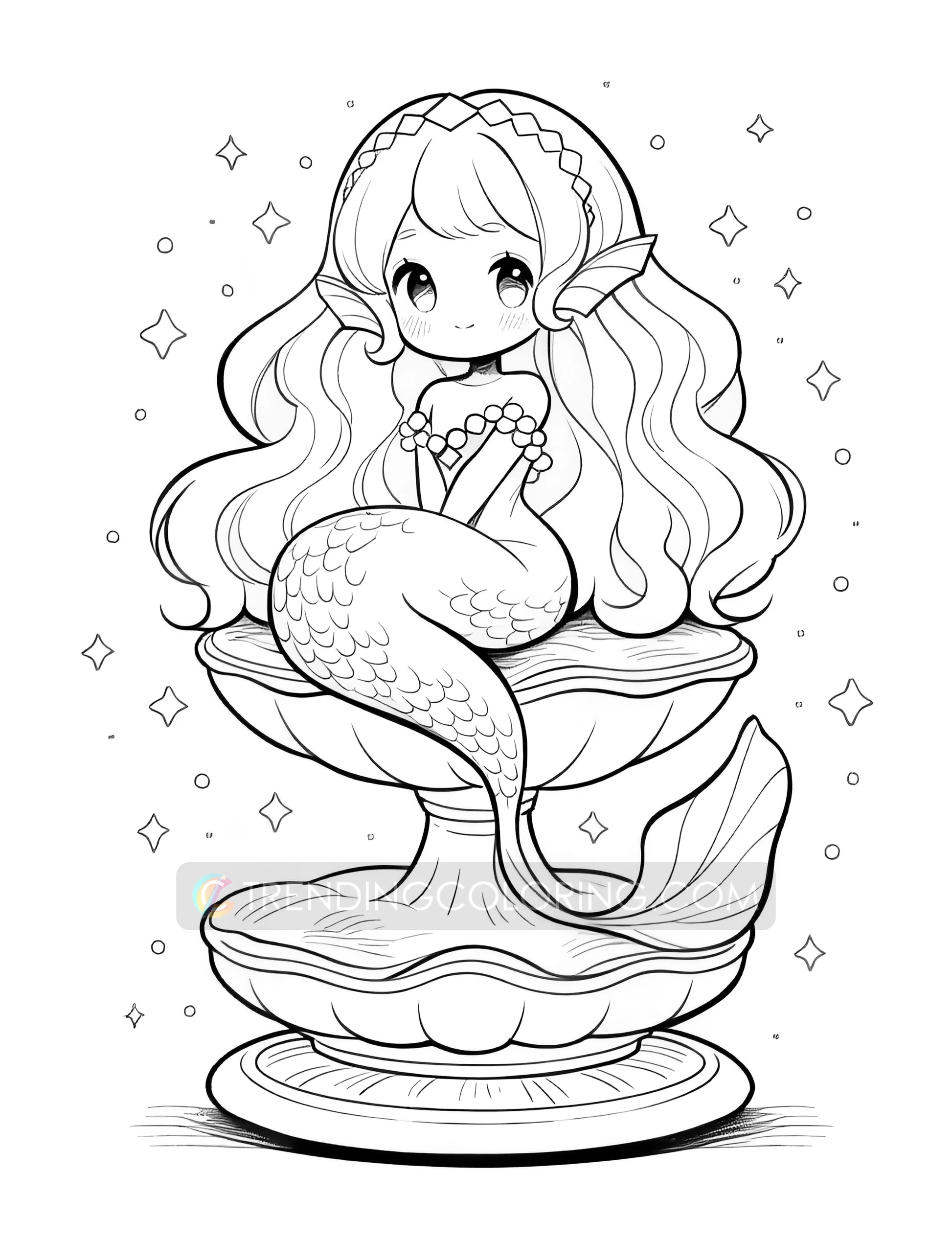 40 Kawaii Mermaid Coloring Pages Instant Download Printable PDF Trending Coloring 40 Kawaii Mermaid Coloring Pages Instant Download Printable PDF Trending Coloring