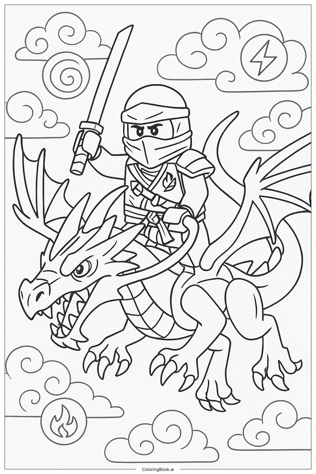 lego ninjago coloring pages