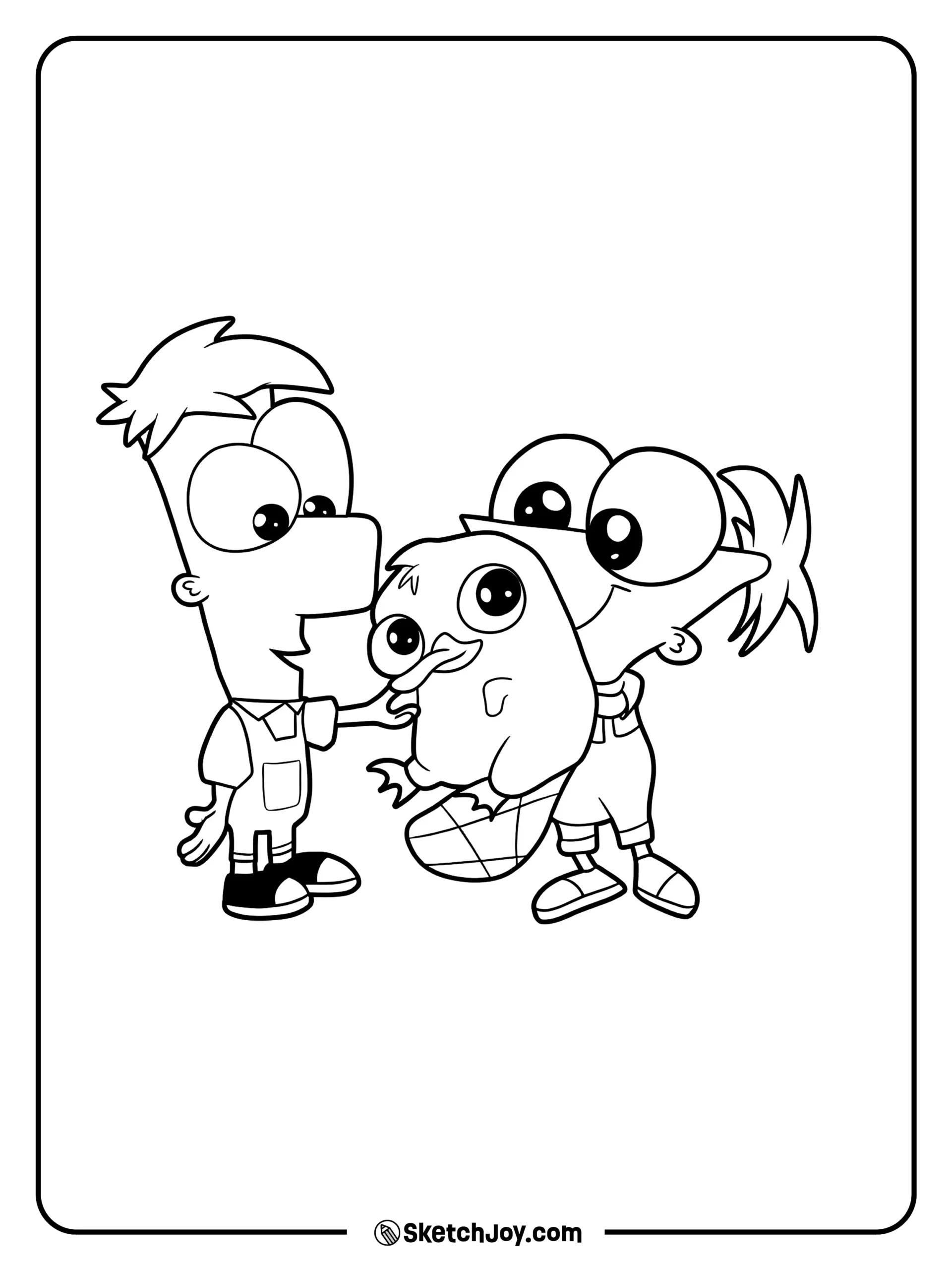 40 Phineas And Ferb Coloring Pages Free Printable PDFs 