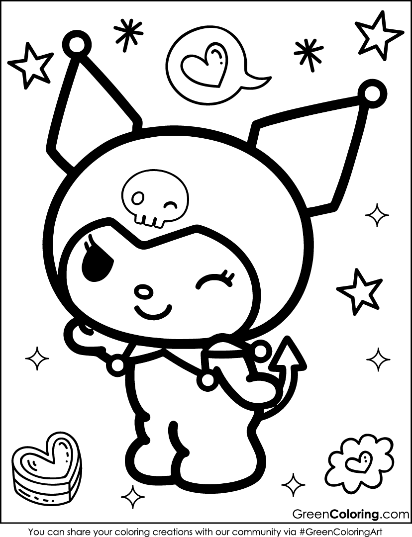 my melody and kuromi coloring pages my melody and kuromi coloring pages