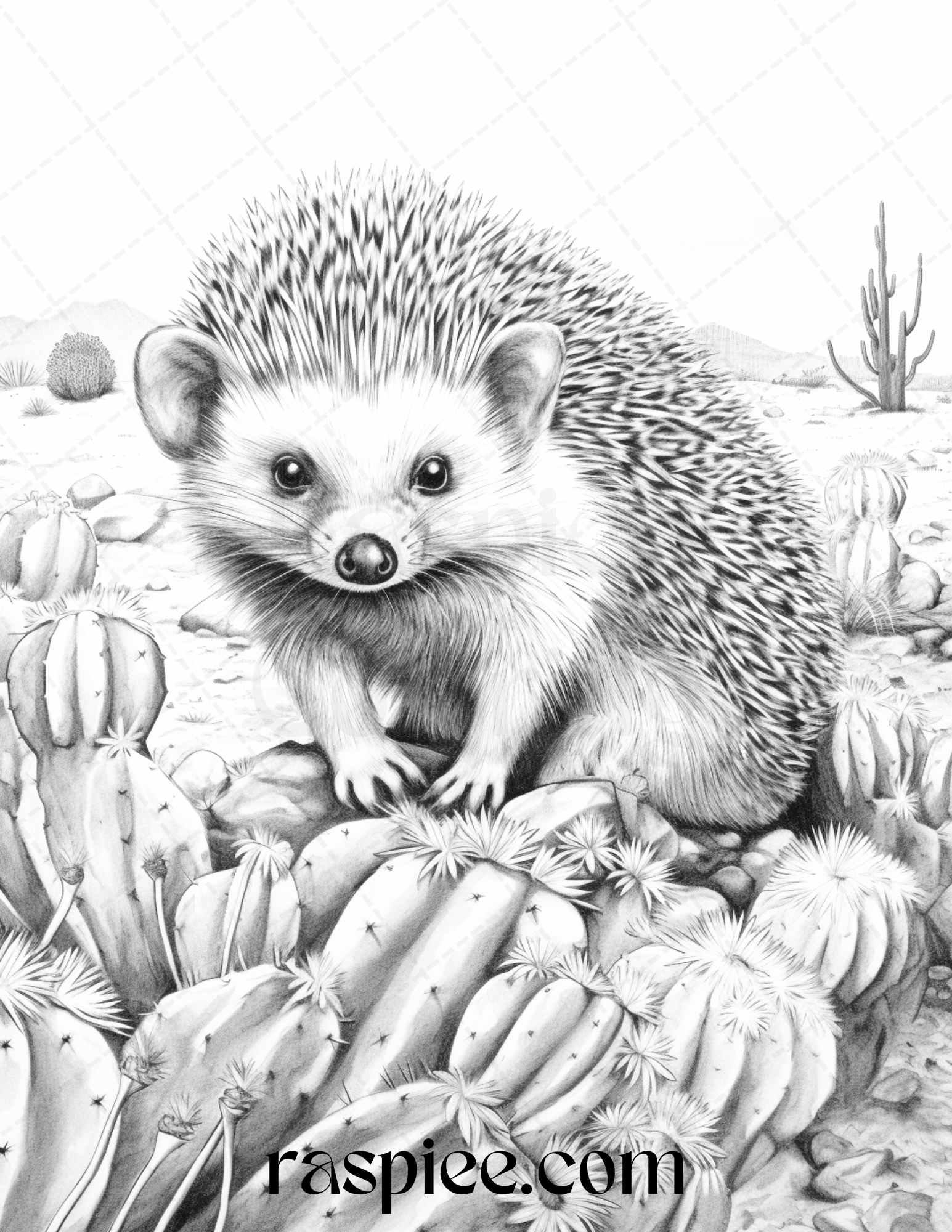 43 Desert Animals Grayscale Coloring Pages Printable For Adults PDF F RASPIEE 43 Desert Animals Grayscale Coloring Pages Printable For Adults PDF F RASPIEE