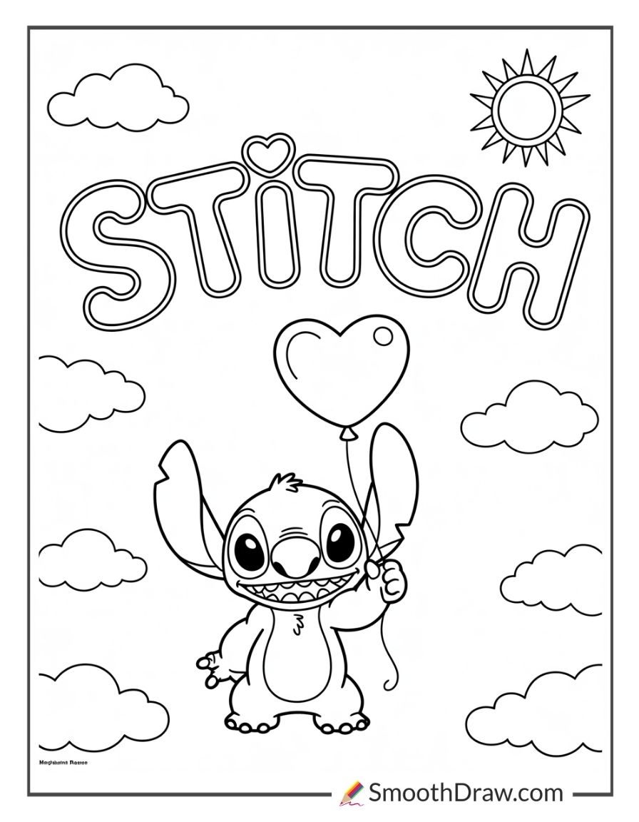 44 Stitch Coloring Pages