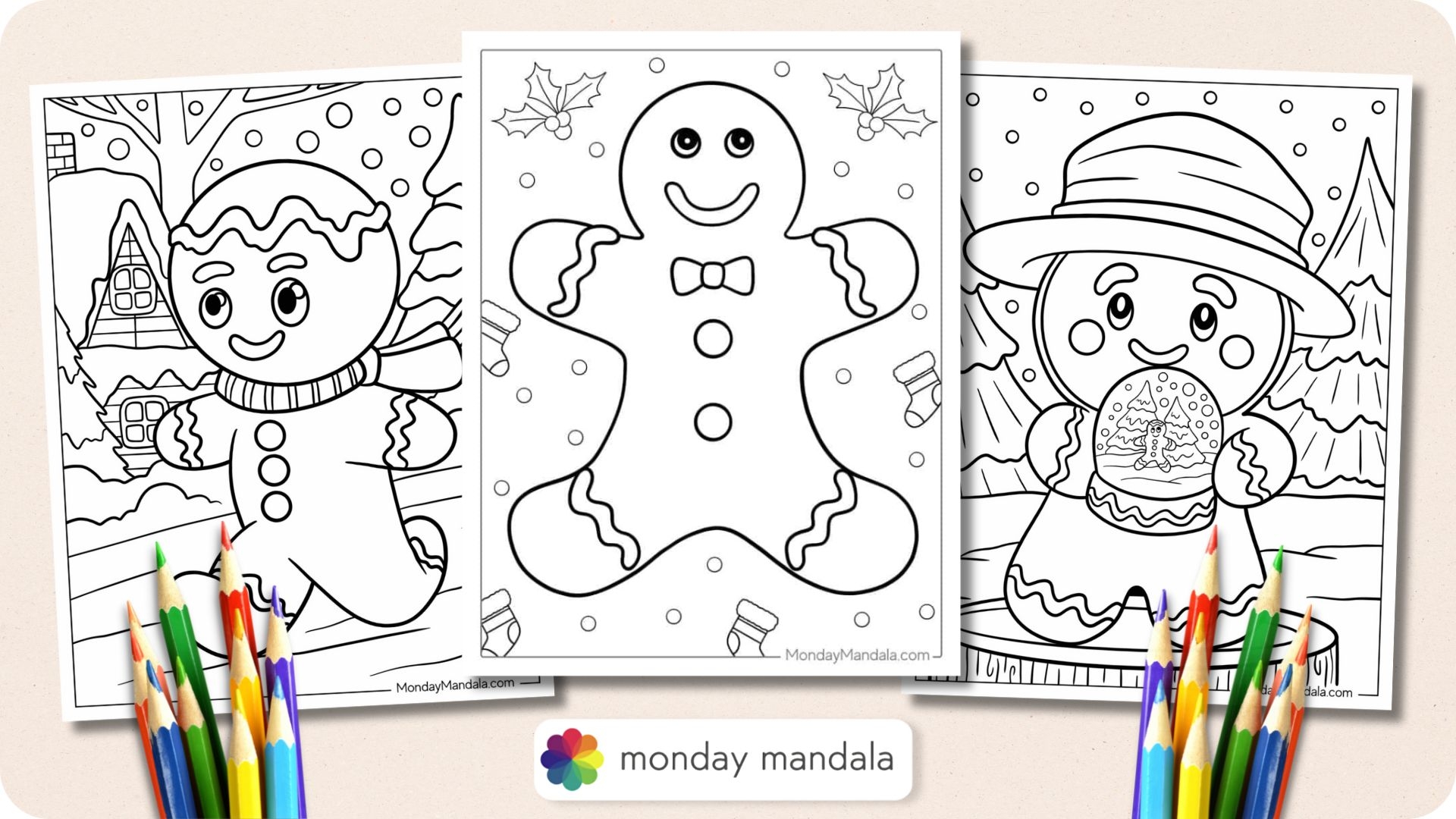 45 Gingerbread Man Coloring Pages Free PDF Printables 