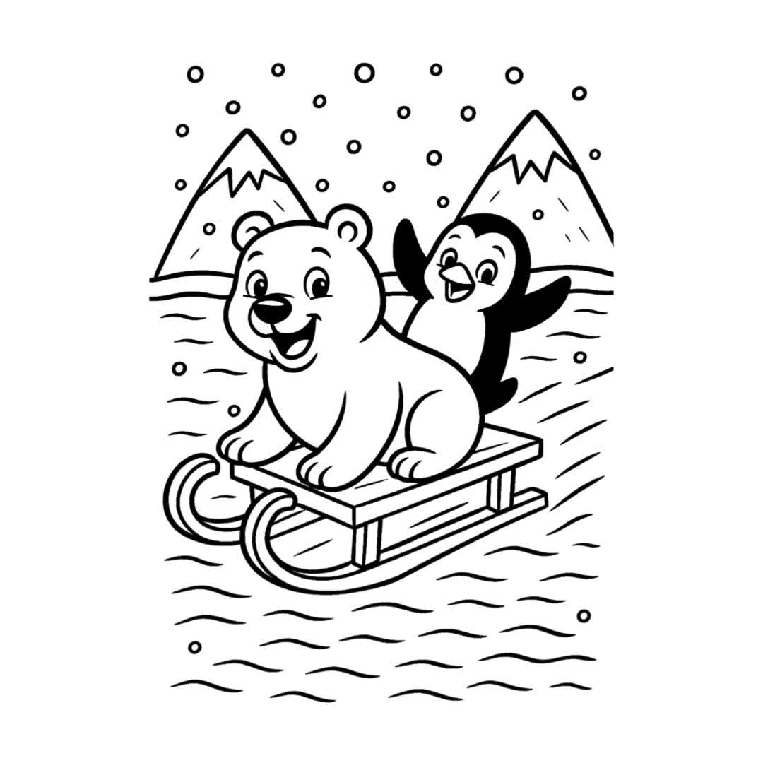 45 Kawaii Arctic Animal Coloring Pages Creative Activities For Kids Kawaii Arctic Animals Coloring Pages Etsy