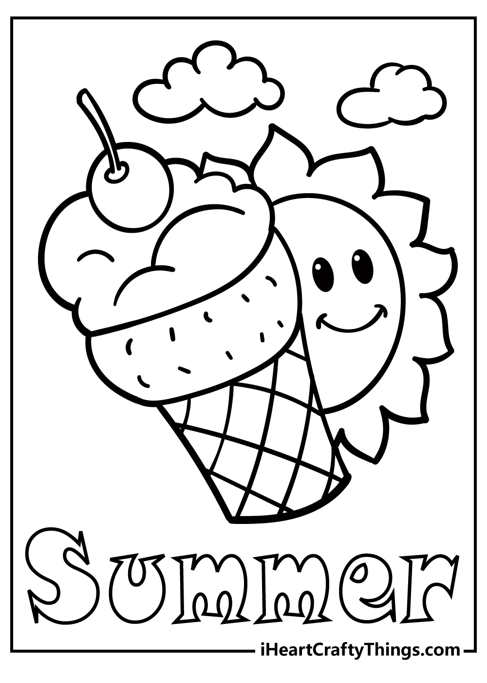 free summer coloring pages