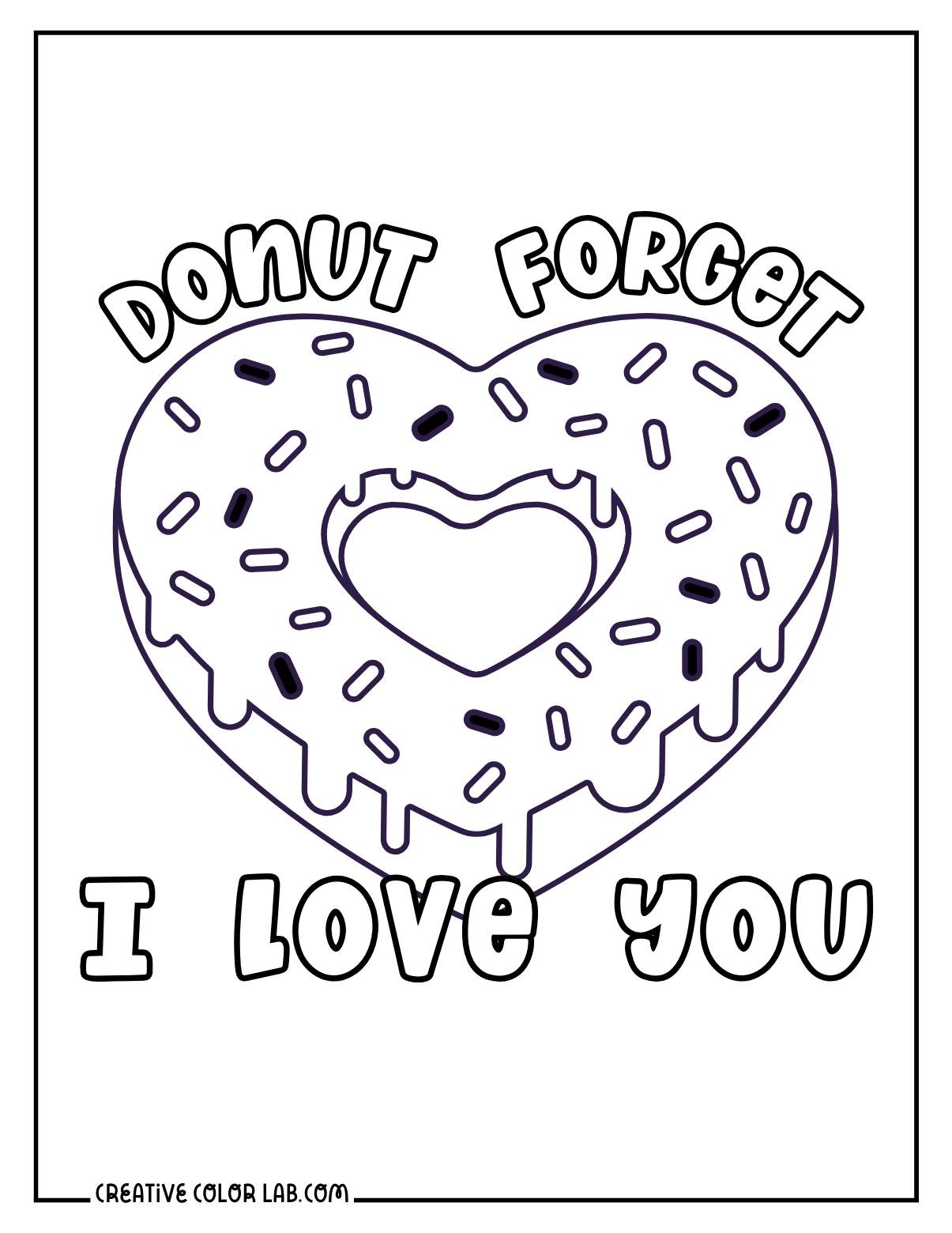 46 I Love You Coloring Pages Free PDF Printables