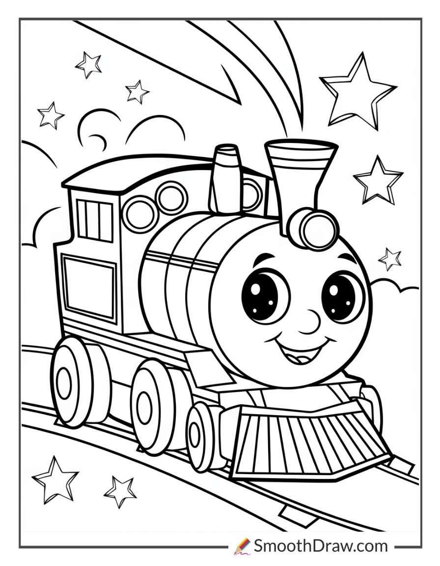 46 Train Coloring Pages Free PDF Printables