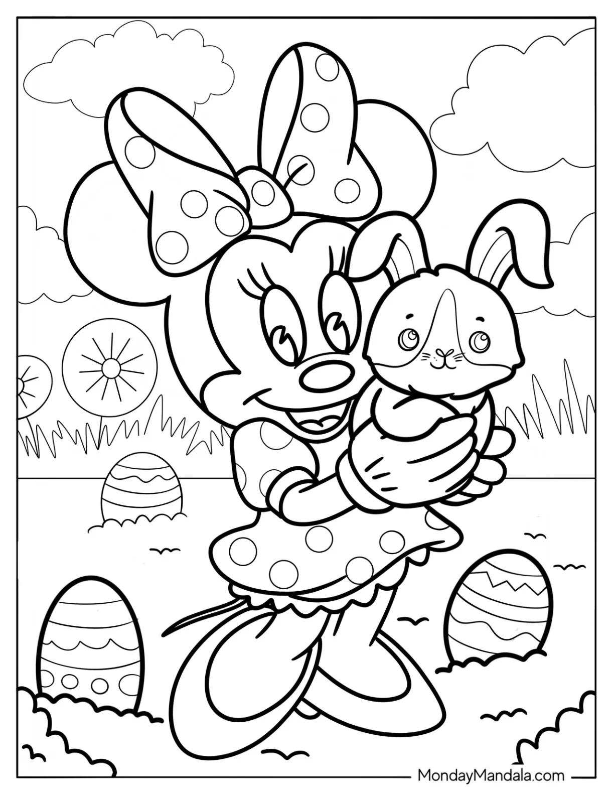 mini mouse coloring page mini mouse coloring page