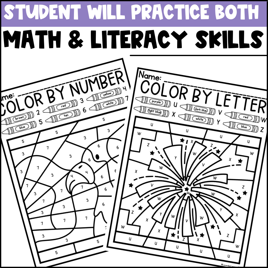 color by number fourth of july