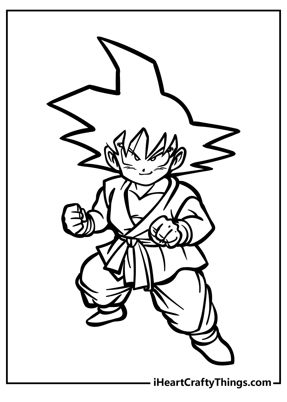 colouring pages dragon ball z