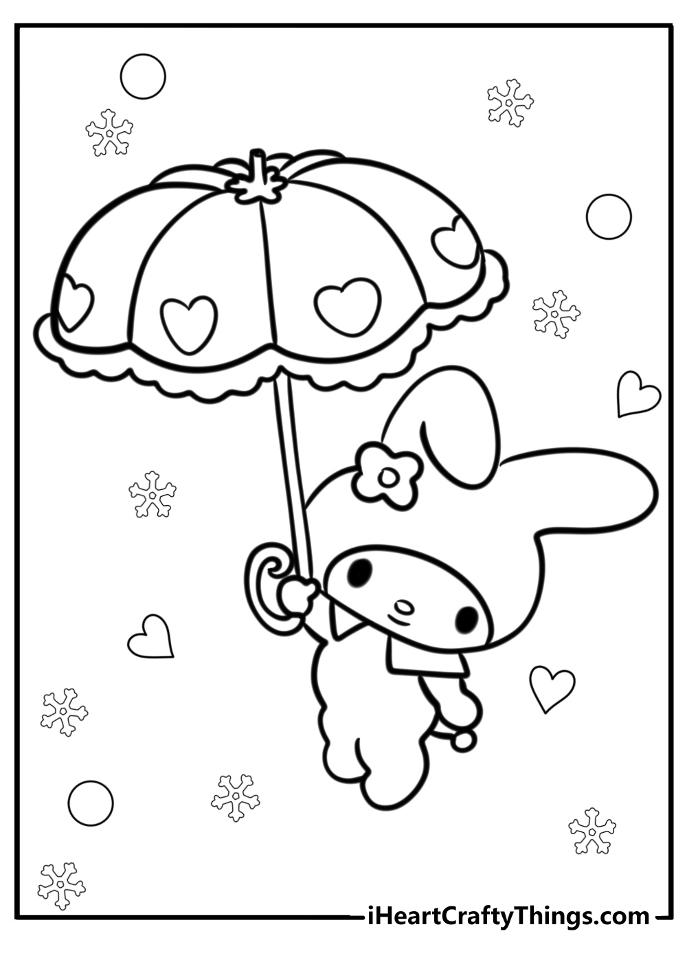 my melody colouring pages