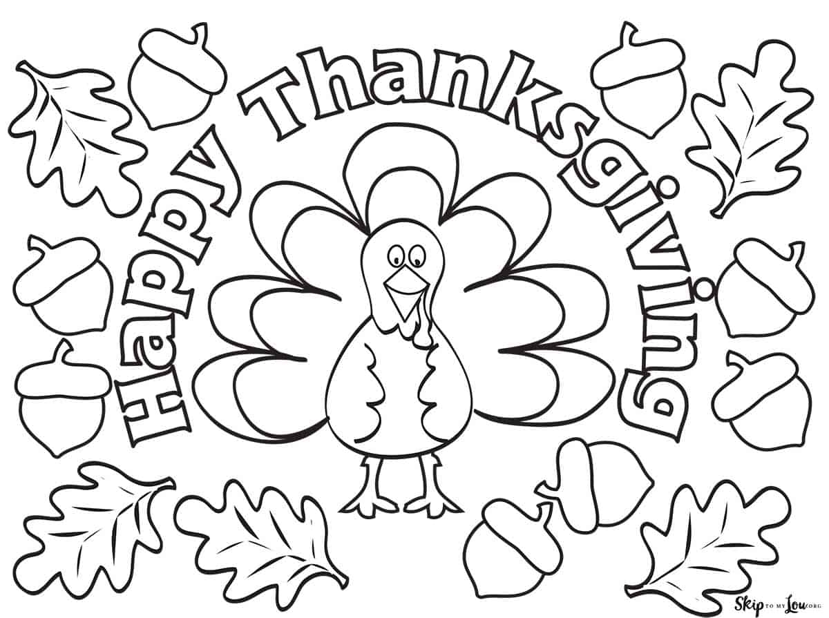thanksgiving coloring pages for free printable