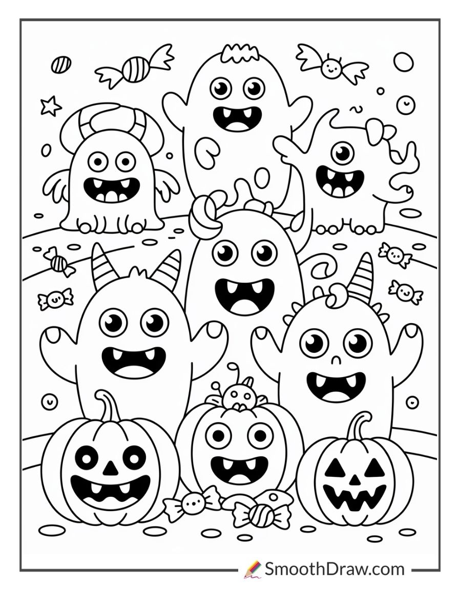 halloween coloring page free printable