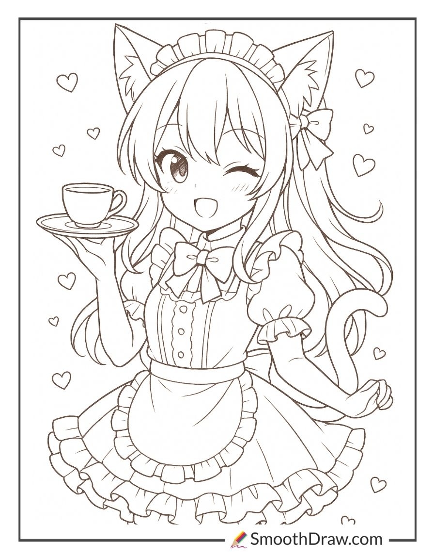anime free coloring pages