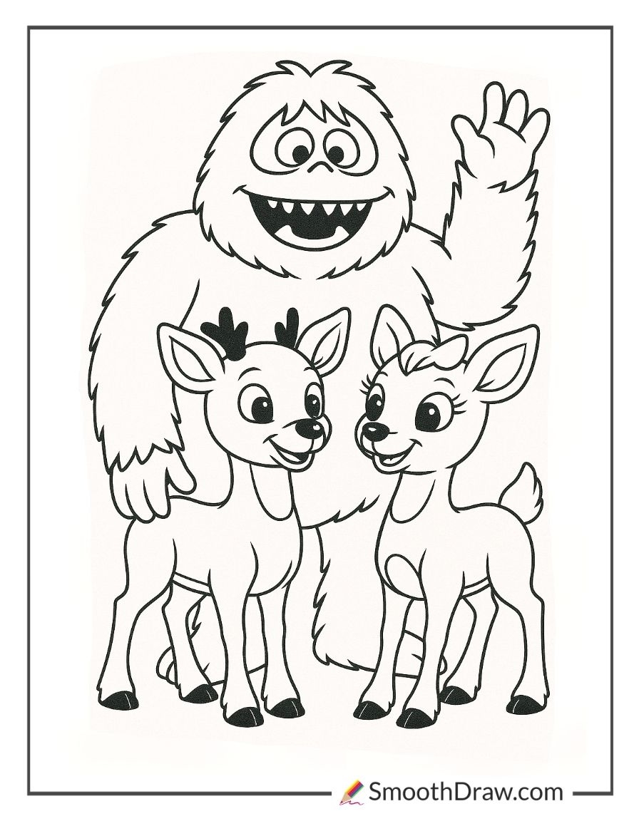 52 Rudolph Reindeer Coloring Pages