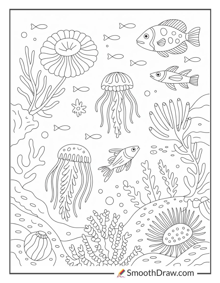 54 Ocean Coloring Pages 100 Free 