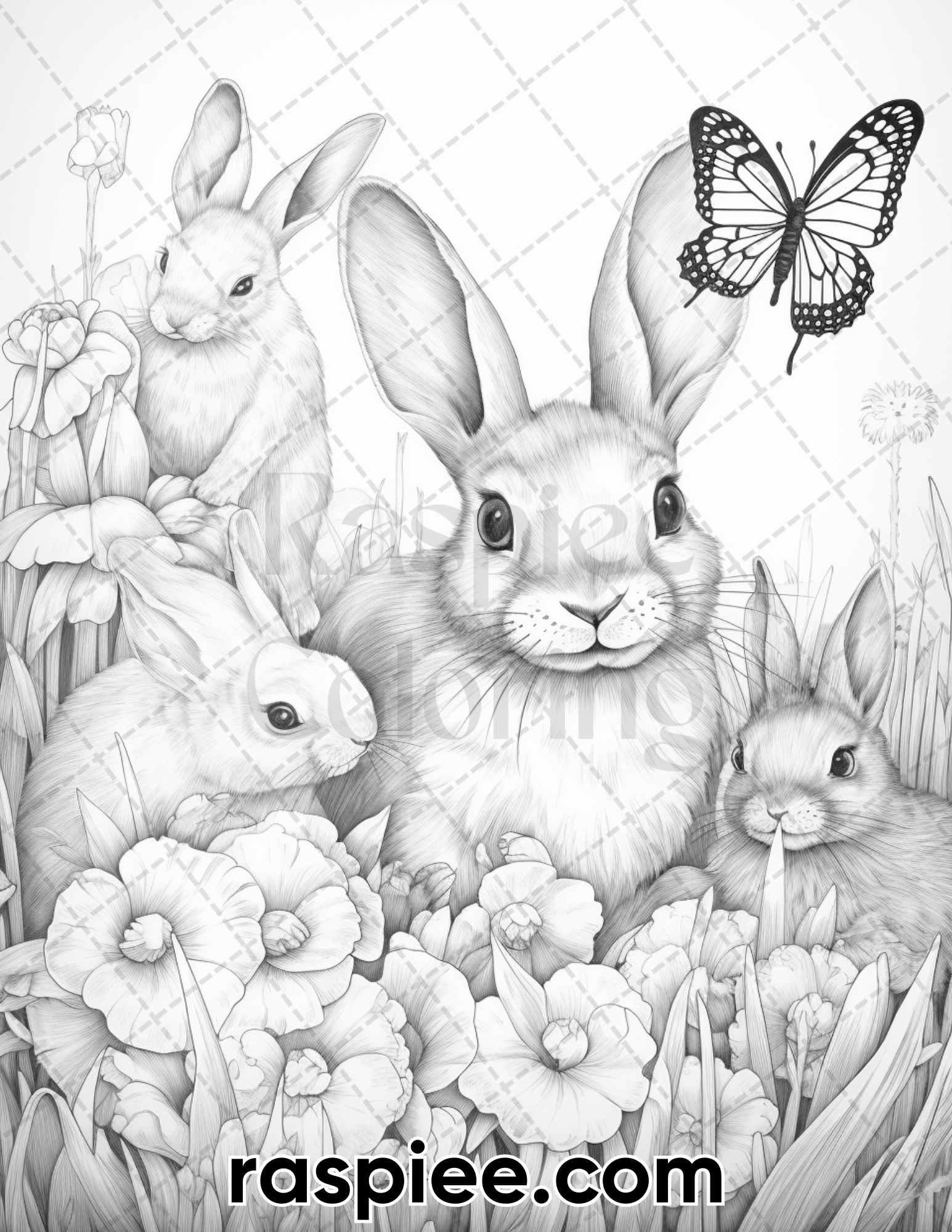 55 Enchanting Spring Animals Grayscale Adult Coloring Pages Printable RASPIEE 55 Enchanting Spring Animals Grayscale Adult Coloring Pages Printable RASPIEE