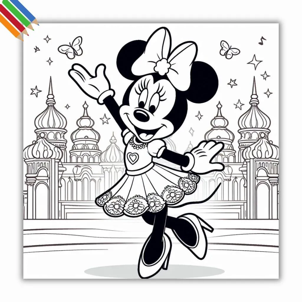 princess minnie coloring pages princess minnie coloring pages