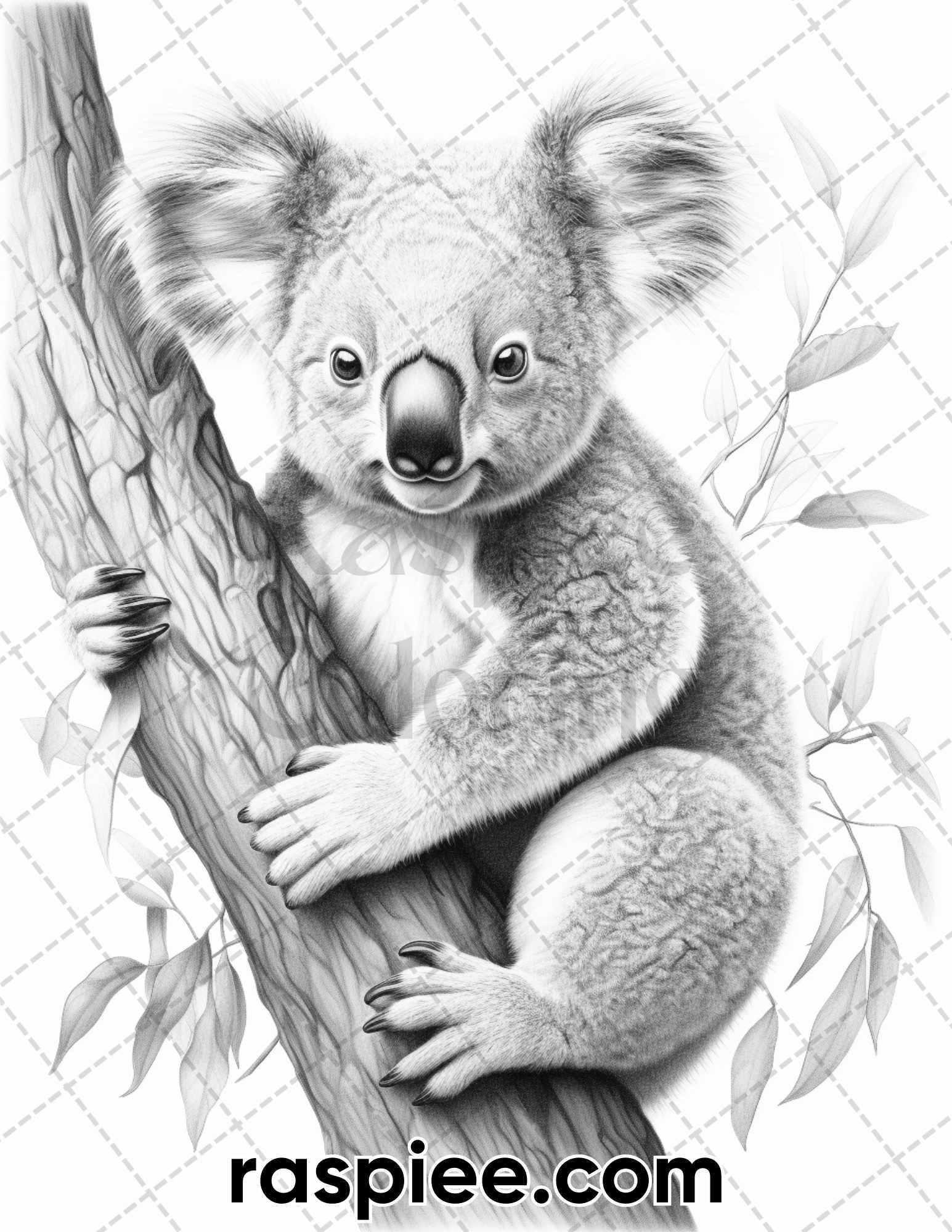 55 Wild Animals Grayscale Coloring Pages For Adults Printable PDF Ins RASPIEE 55 Wild Animals Grayscale Coloring Pages For Adults Printable PDF Ins RASPIEE