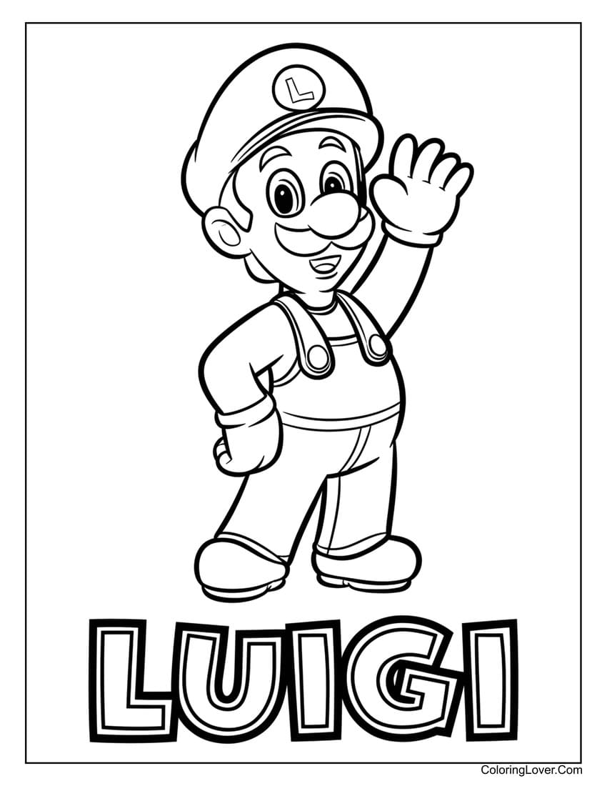 coloring mario and luigi